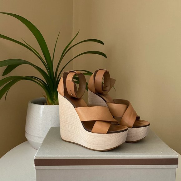 Chloé Wedge Sandals - Picture 1 of 9